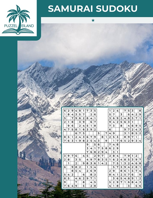 Samurai Sudoku 1* X-vorm Sudoku - Editie 2