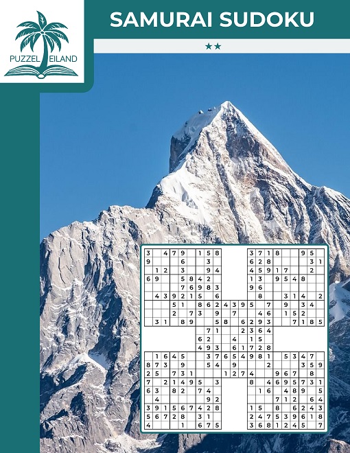 Samurai Sudoku 2* X-vorm Sudoku - Editie 1