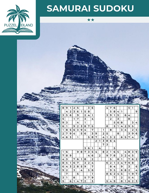 Samurai Sudoku 2* X-vorm Sudoku - Editie 2