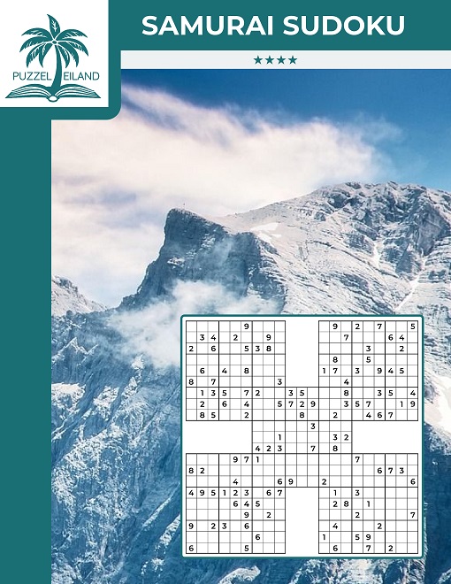 Samurai Sudoku 4* X-vorm Sudoku - Editie 2