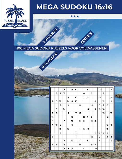 Mega Sudoku 3* 16x16 Sudoku - Editie 3